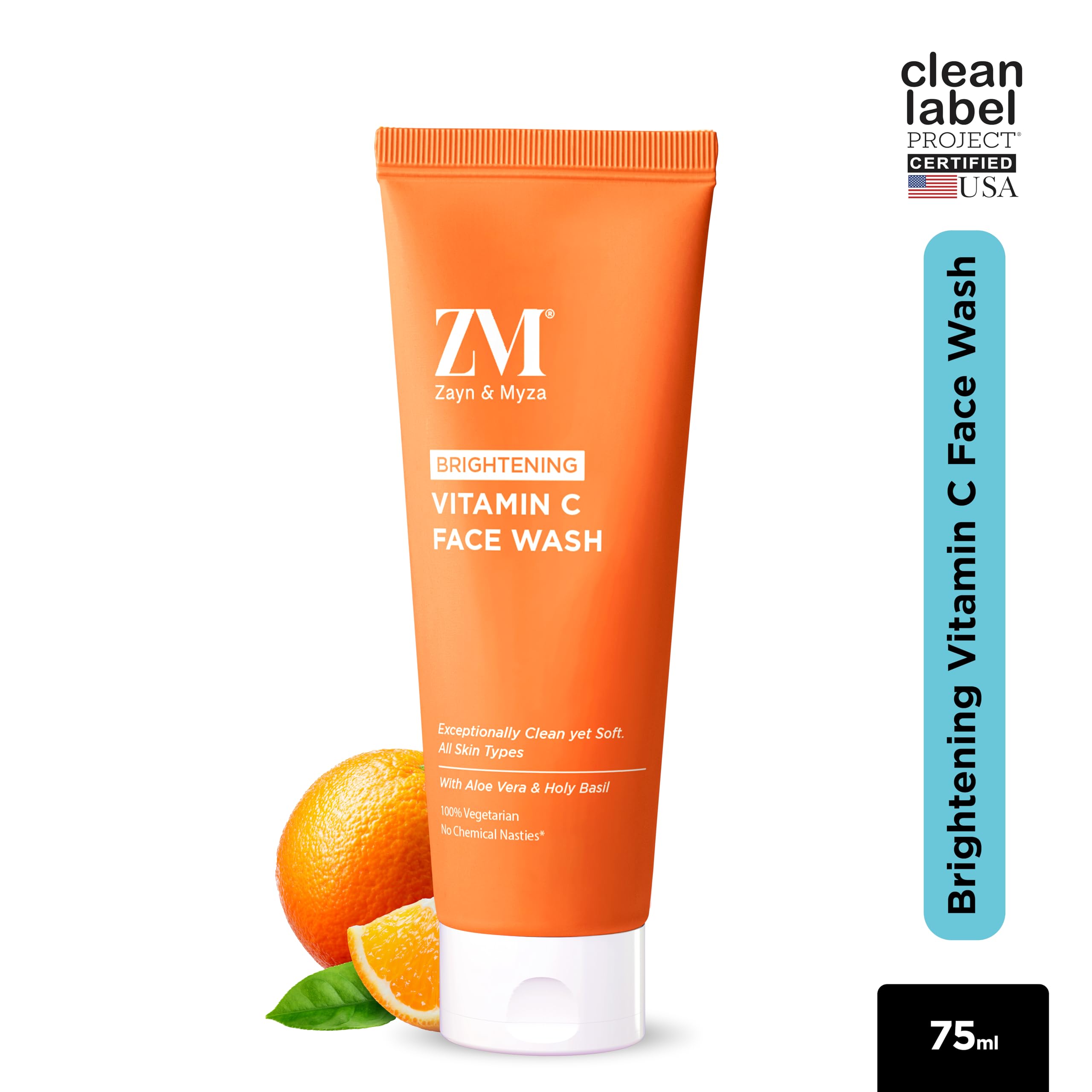 ZM Zayn & Myza Vitamin C Tube Face Wash with Aloe Vera & Holy